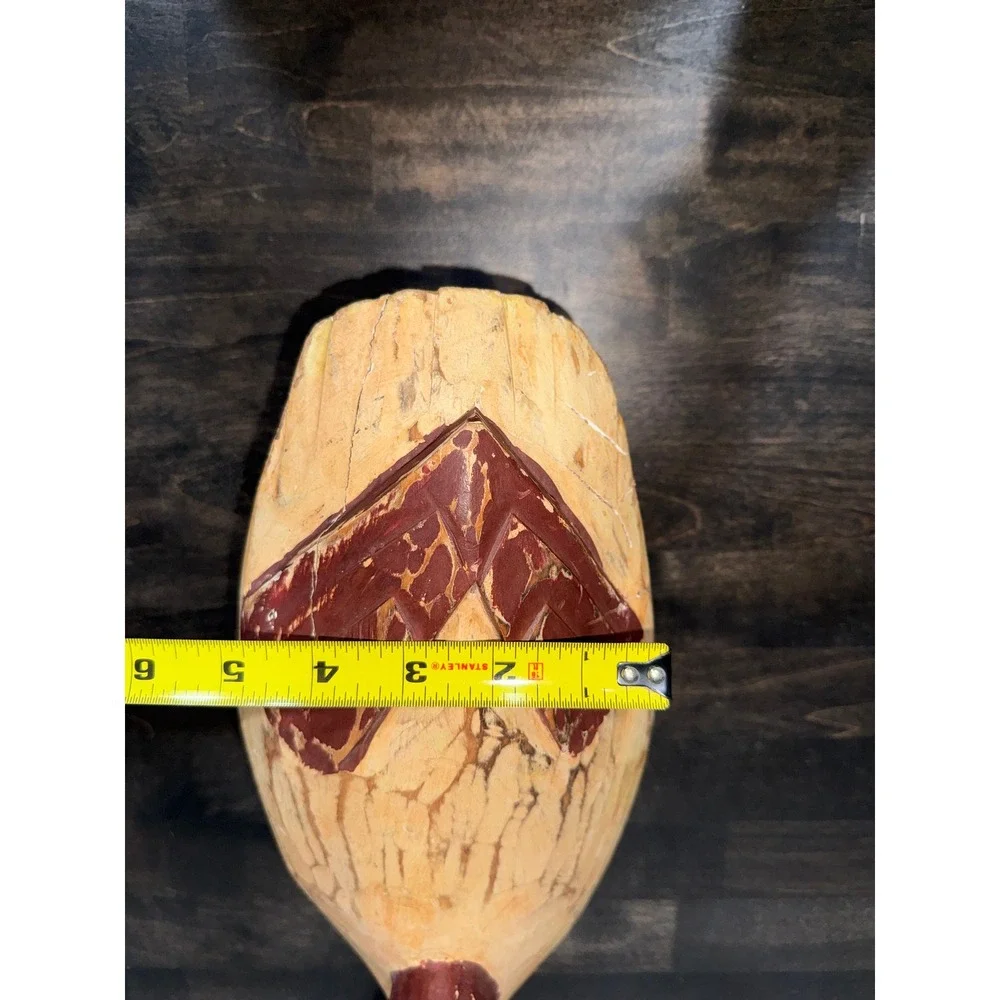 Vintage Hand Carved Wooden Duck‎ Decoy Rustic Folk Art Waterfowl Figurine Decor